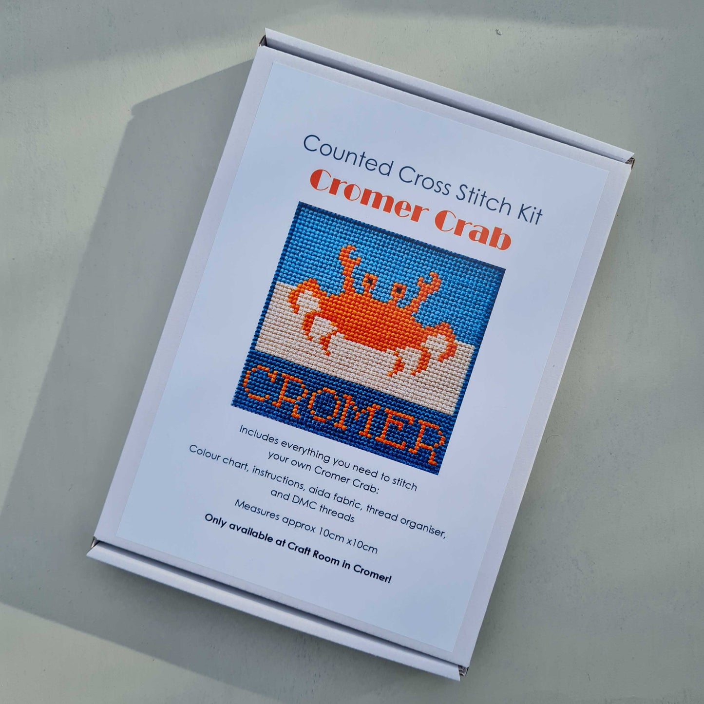 Cromer Crab Mini Counted Cross Stitch Kit