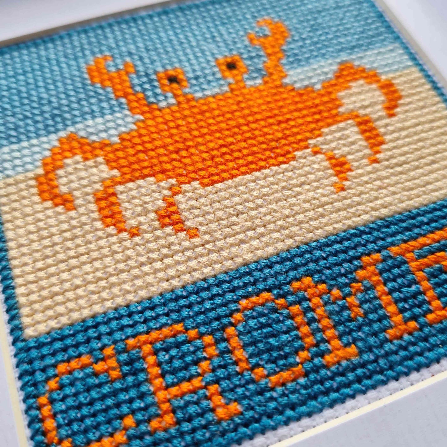 Cromer Crab Mini Counted Cross Stitch Kit