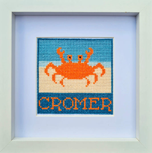 Cromer Crab Mini Counted Cross Stitch Kit
