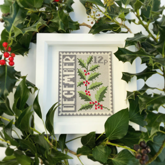 December Birth Month Stamp Cross Stitch Kit