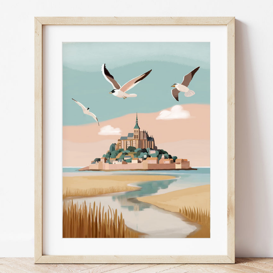Mont Saint-Michel Paint by Numbers Kit