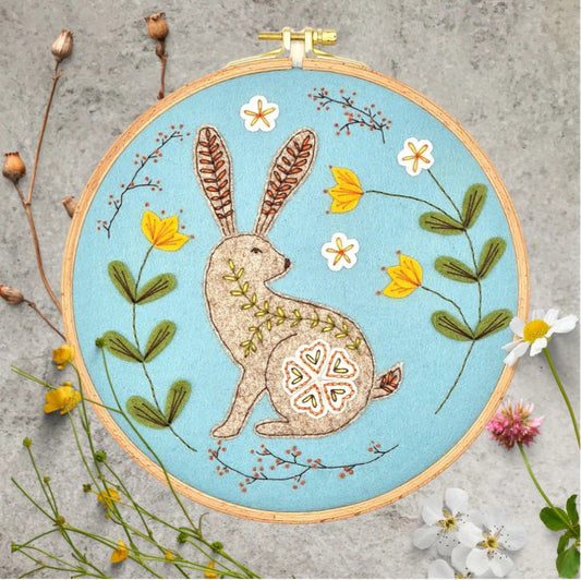 Wild Hare Appliqué Hoop Kit