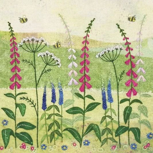 Foxgloves Embroidery Kit