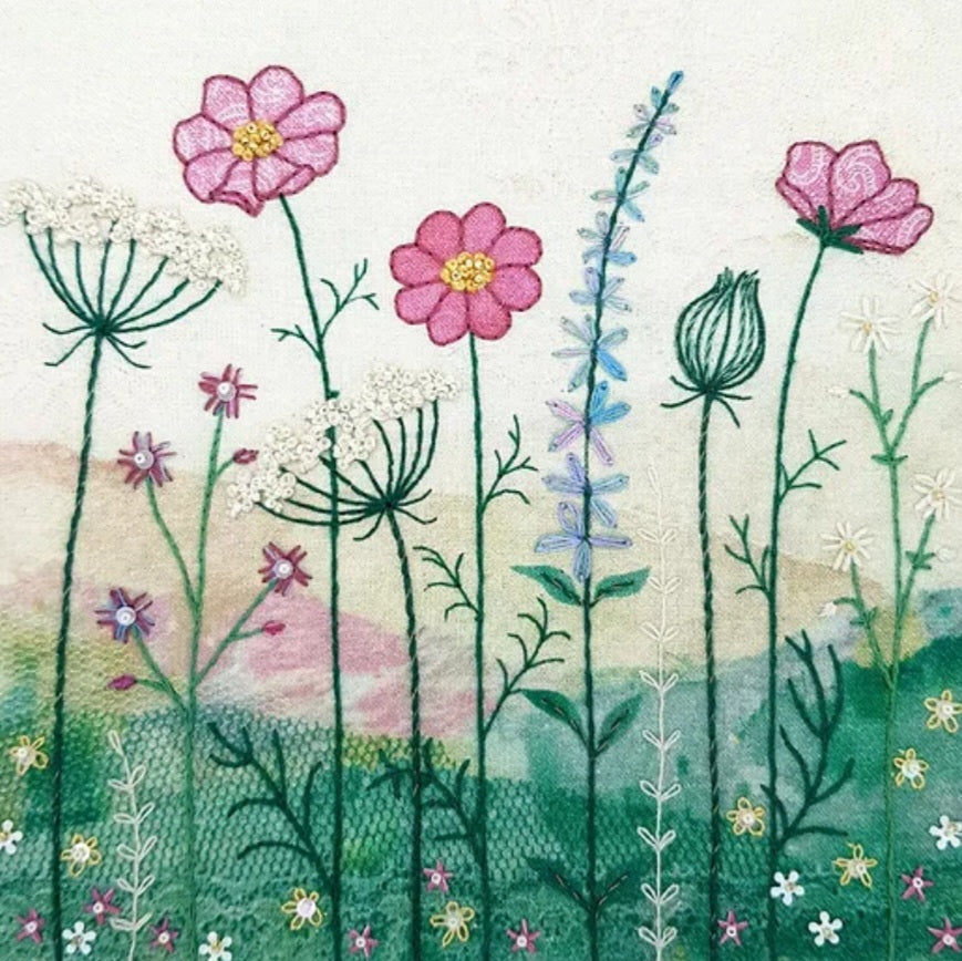 Summer Hedgerow Embroidery Kit