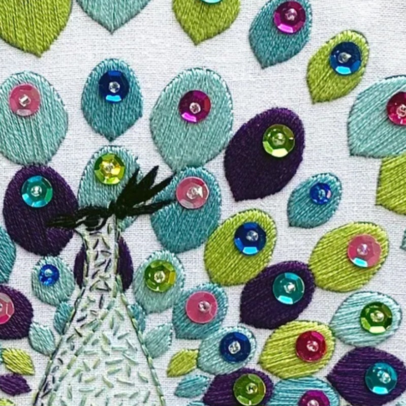 Peacock Embroidery Kit