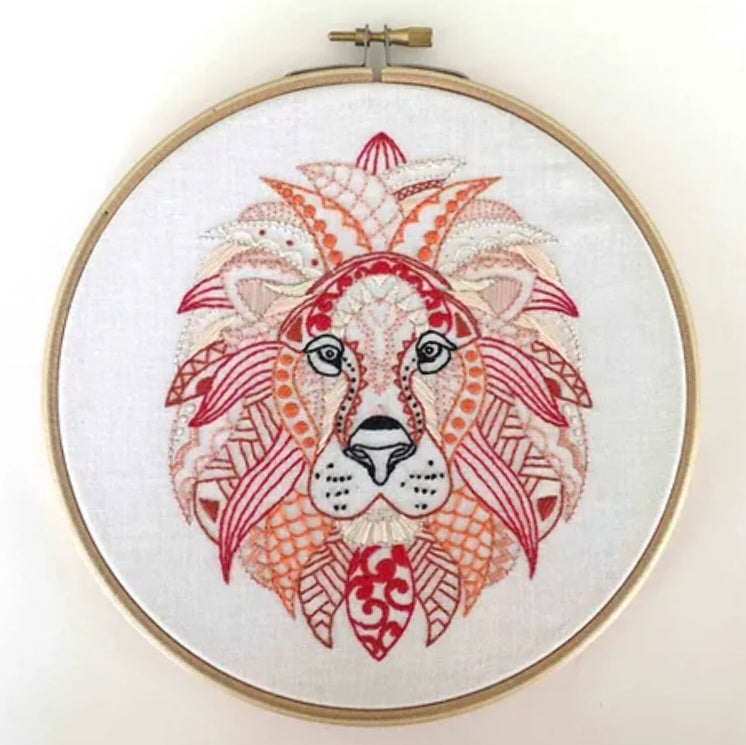 Lion Embroidery Kit