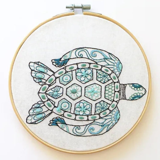 Turtle Embroidery Kit