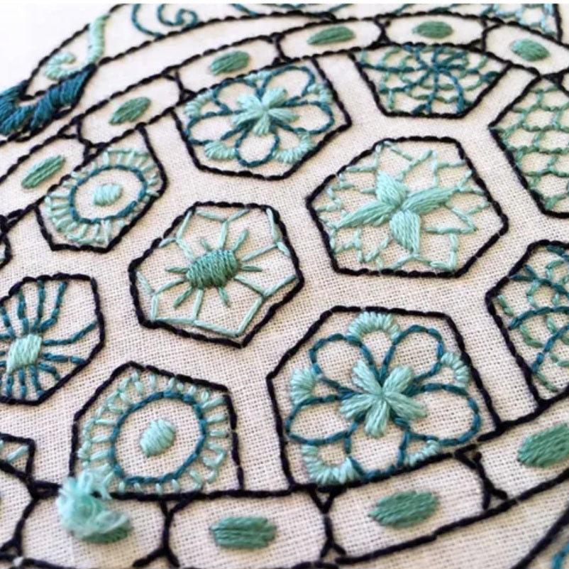 Turtle Embroidery Kit