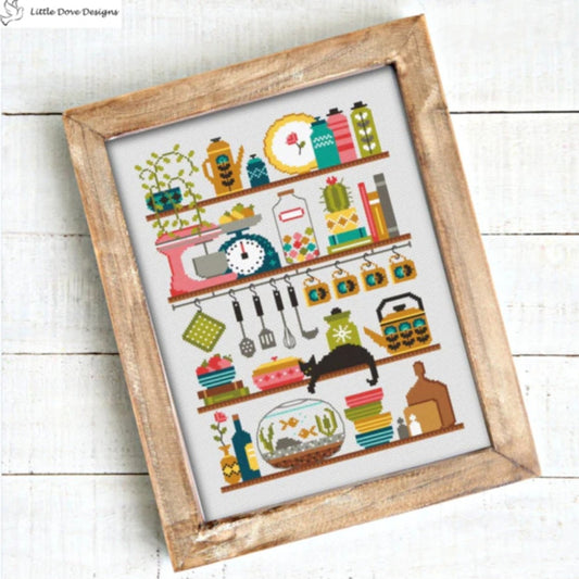 Retro Kitchen Cross Stitch Kit