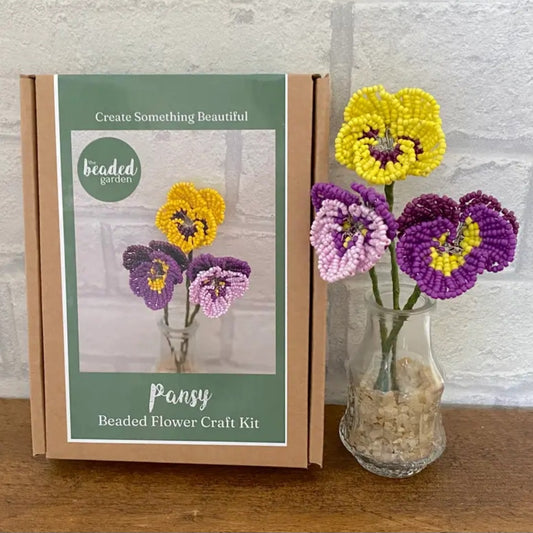 Pansy Beaded Flower Kit