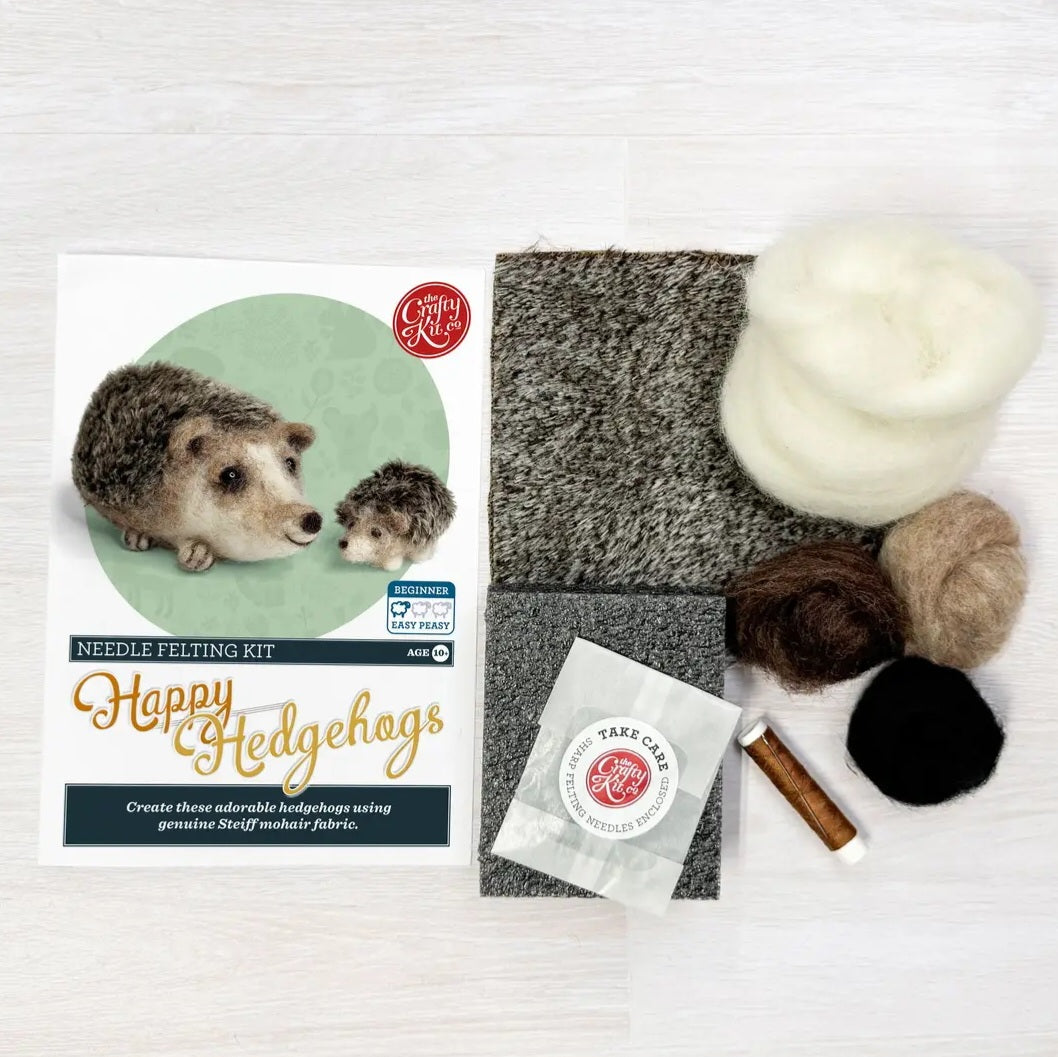 Happy Hedgehogs Needle Felting Kit
