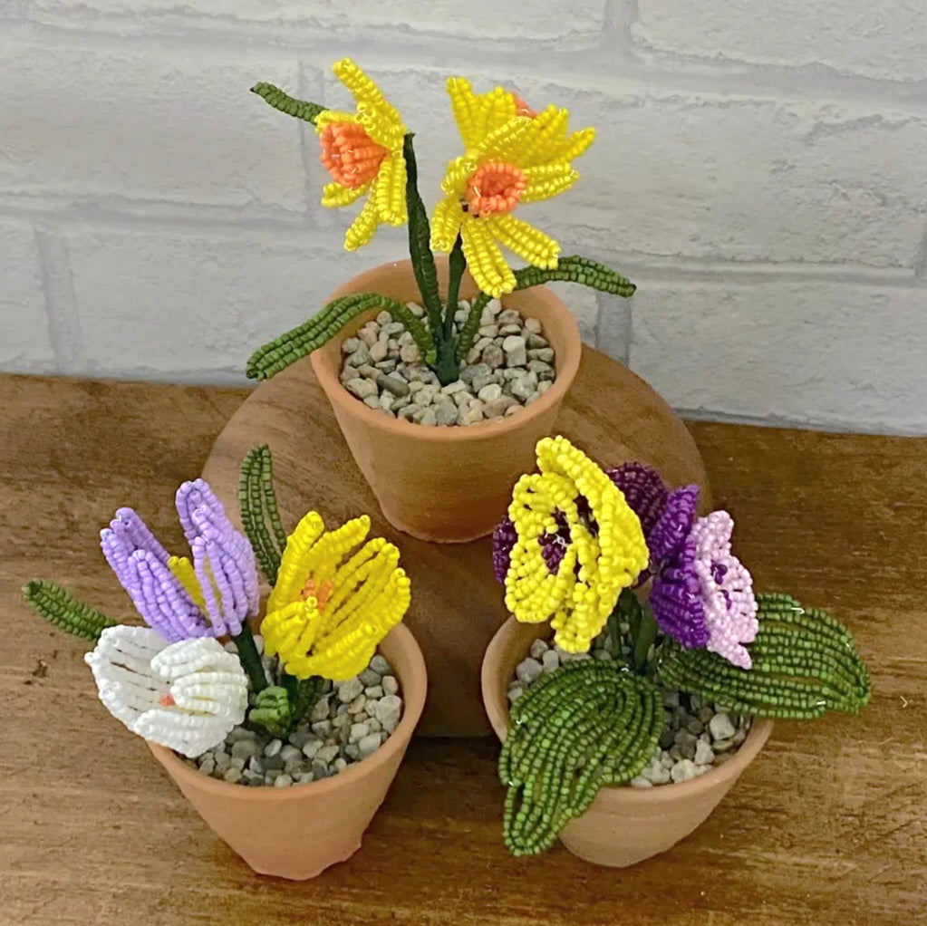 Spring Blooms Beaded Flower Kit