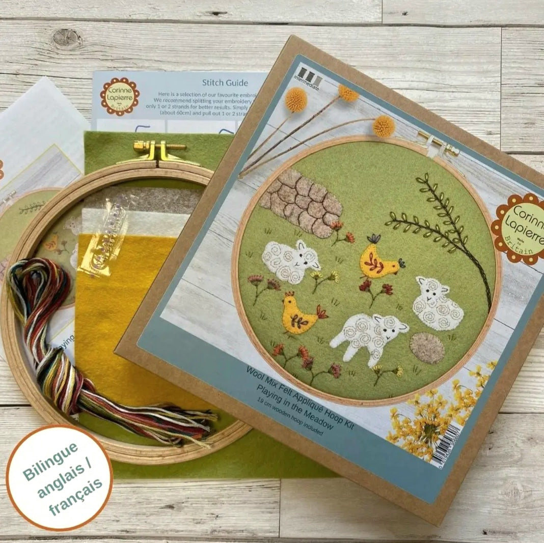 Playing in the Meadow Appliqué Hoop Kit