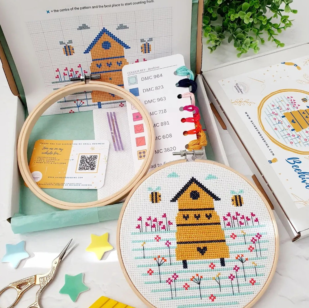 Beehive Cross Stitch Kit