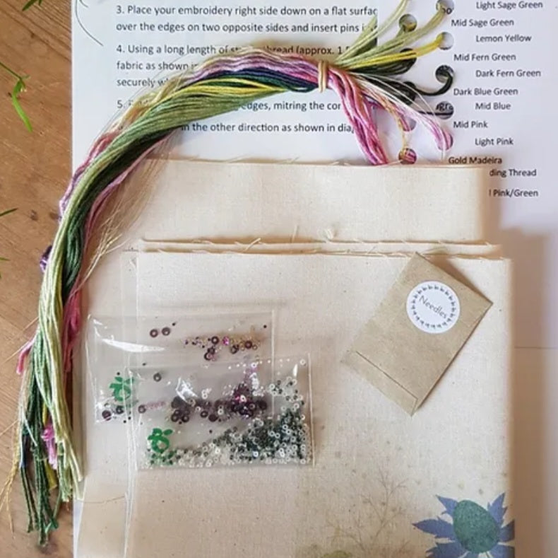 Sea Hollies Embroidery Kit