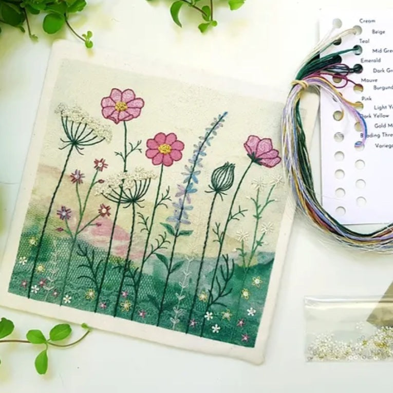 Summer Hedgerow Embroidery Kit