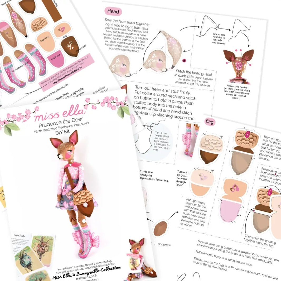 Prudence Deer Doll Kit