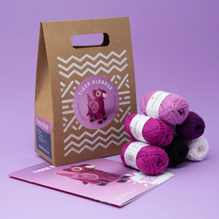 Tiger Alebrije Crochet Yarn Pack