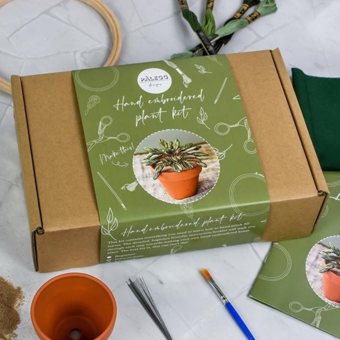 Embroidered Houseplant Kit