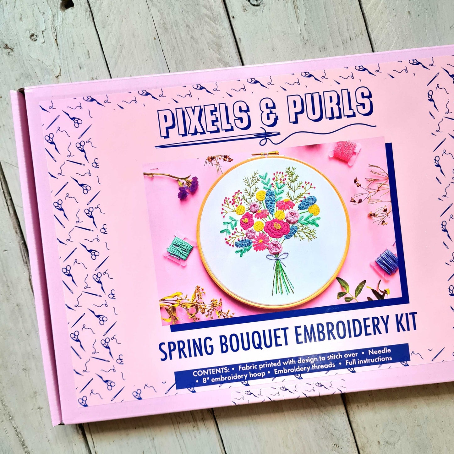 Spring Bouquet Embroidery Kit