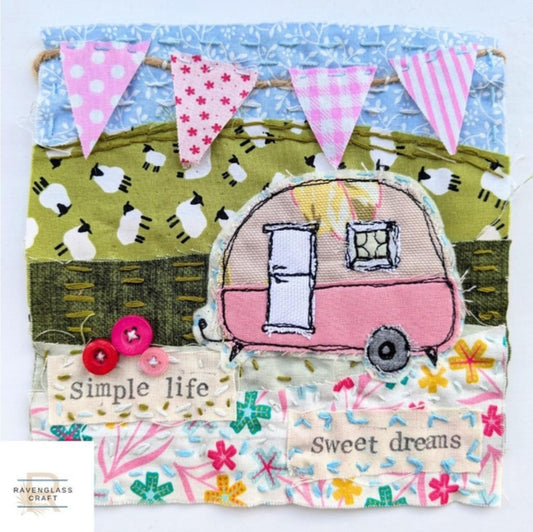 Vintage Caravan Slow Stitch  Kit