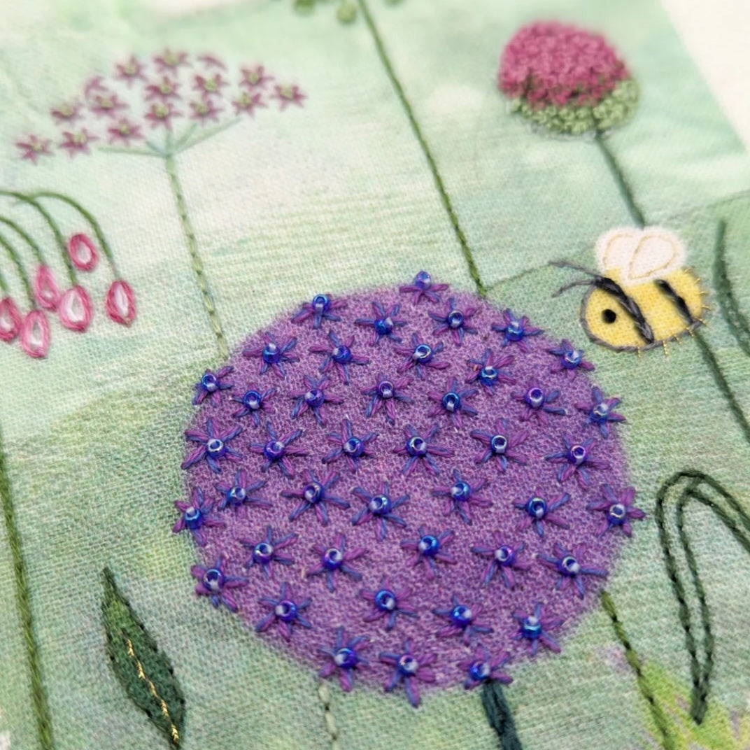 Alliums Embroidery Kit