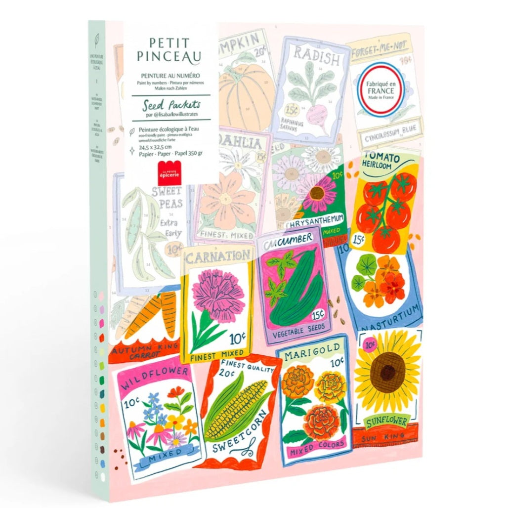 Seed Packets Paint by Numbers Kit