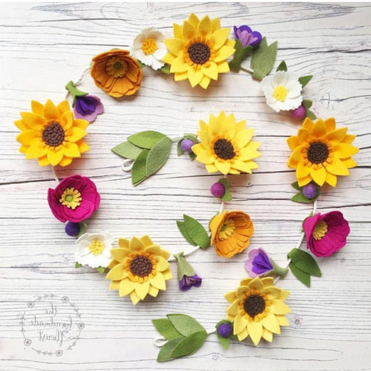 Sunshine Flower Garland Craft Kit