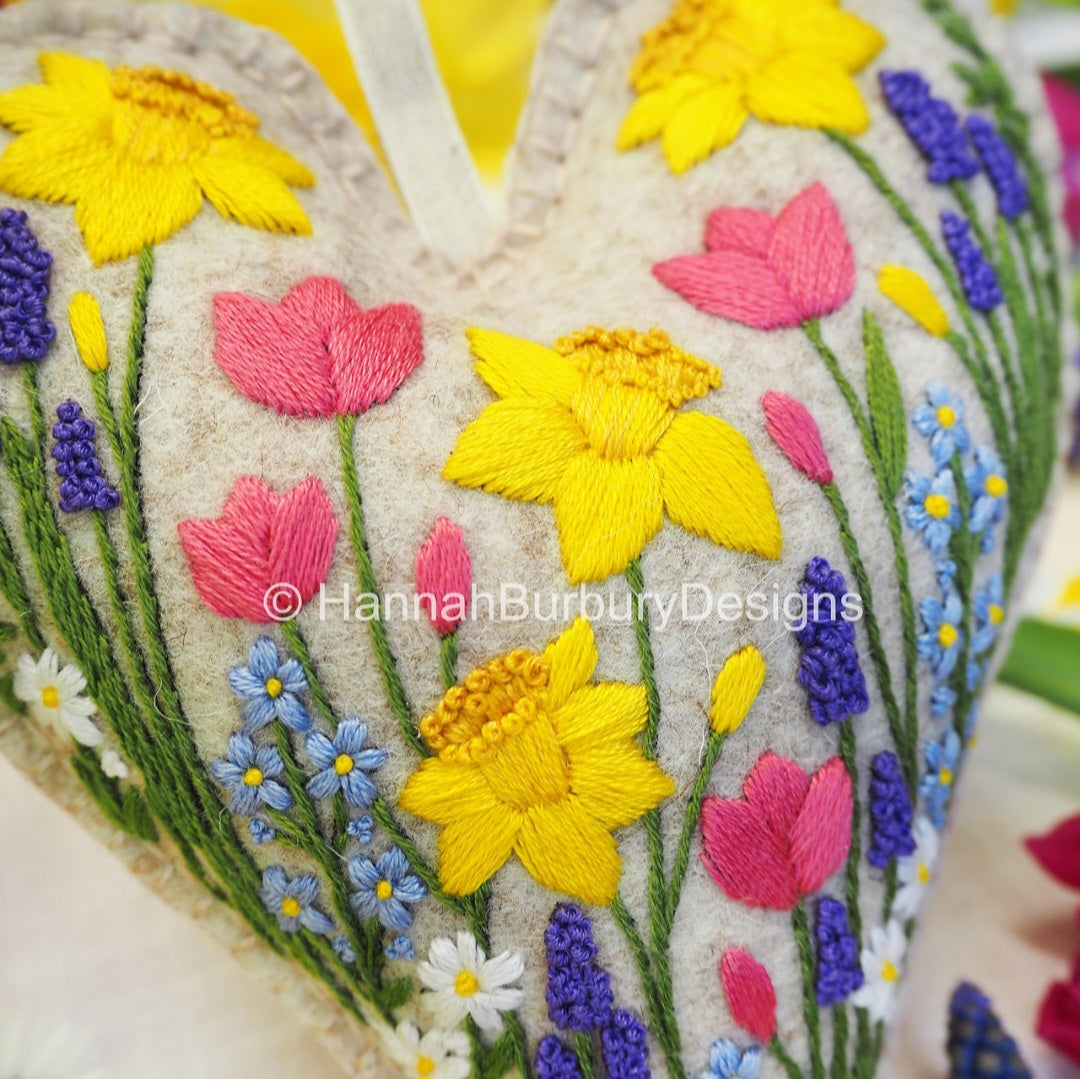 Pollyanna Heart Embroidery Kit