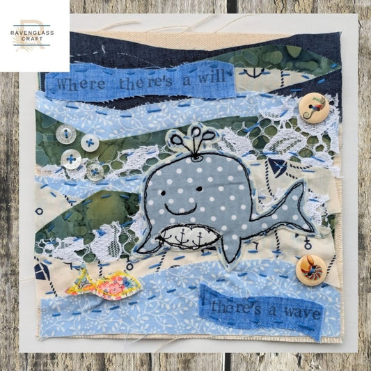 Whale Slow Stitch Kit