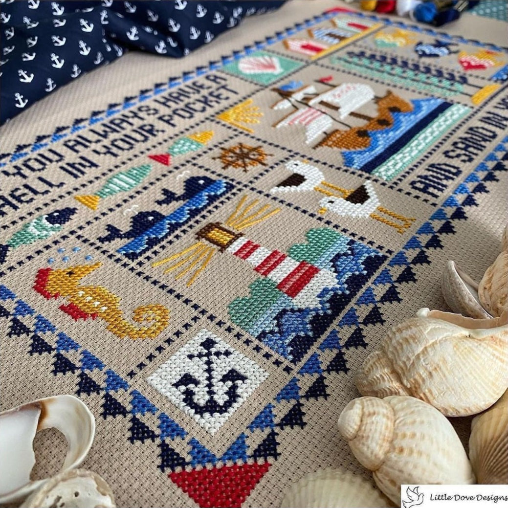 Life on the Ocean Wave Cross Stitch Kit