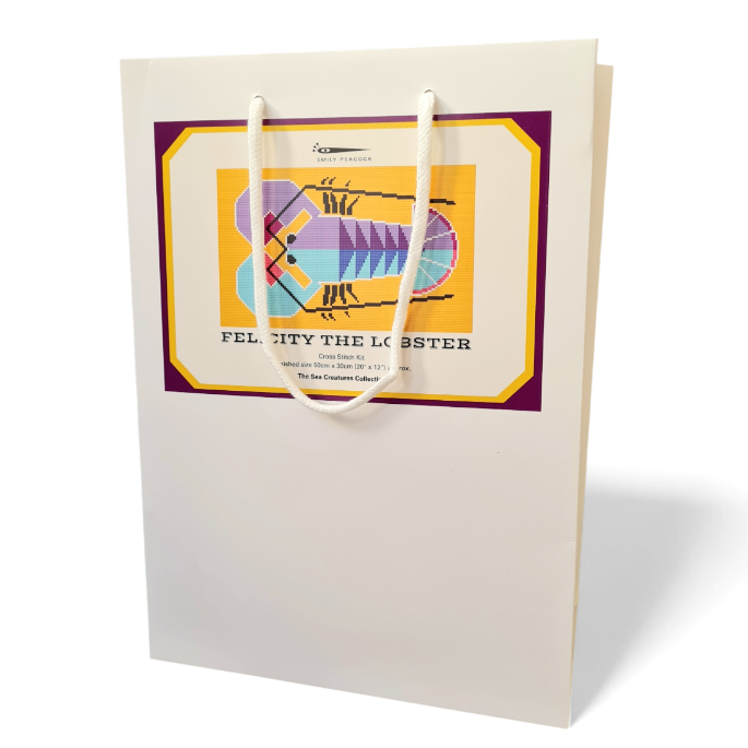 Felicity the Lobster Counted Cross Stitch Kit