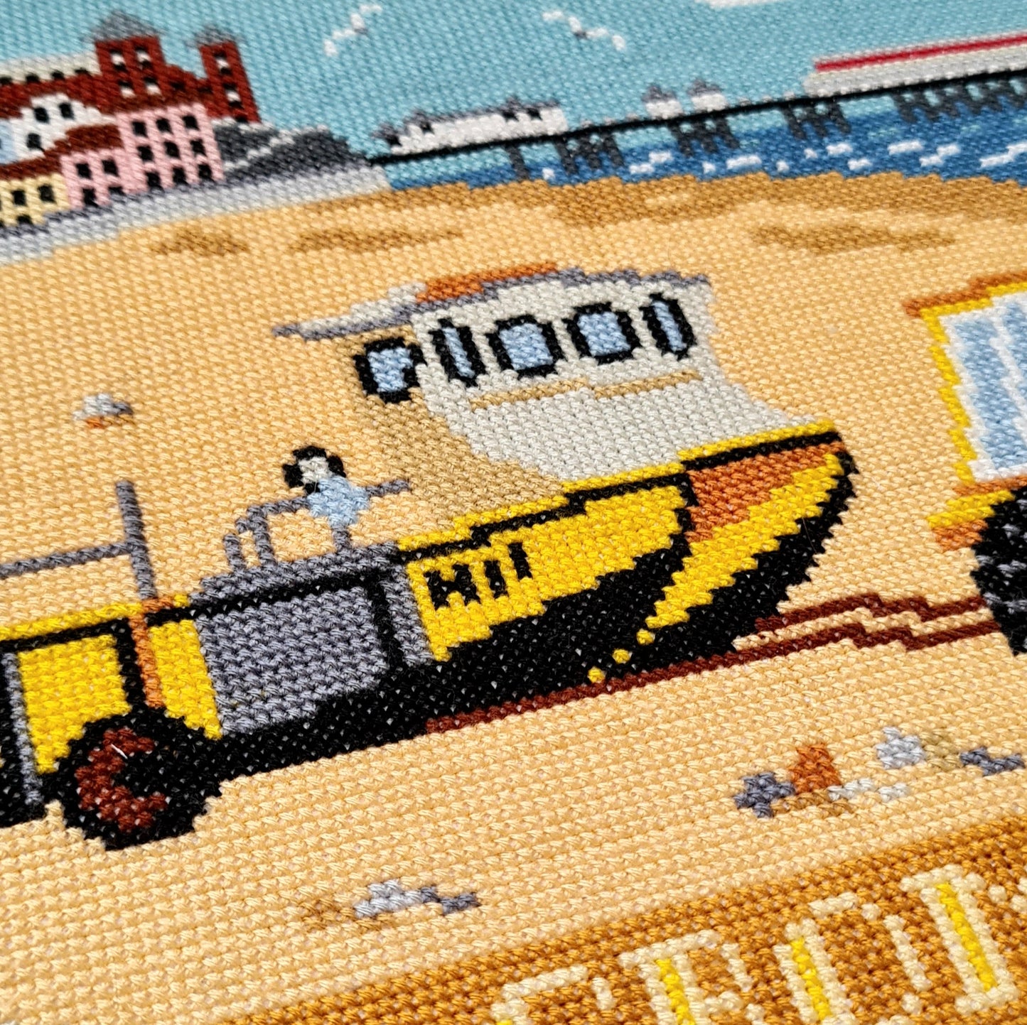 Cromer Beach Counted Cross Stitch Kit