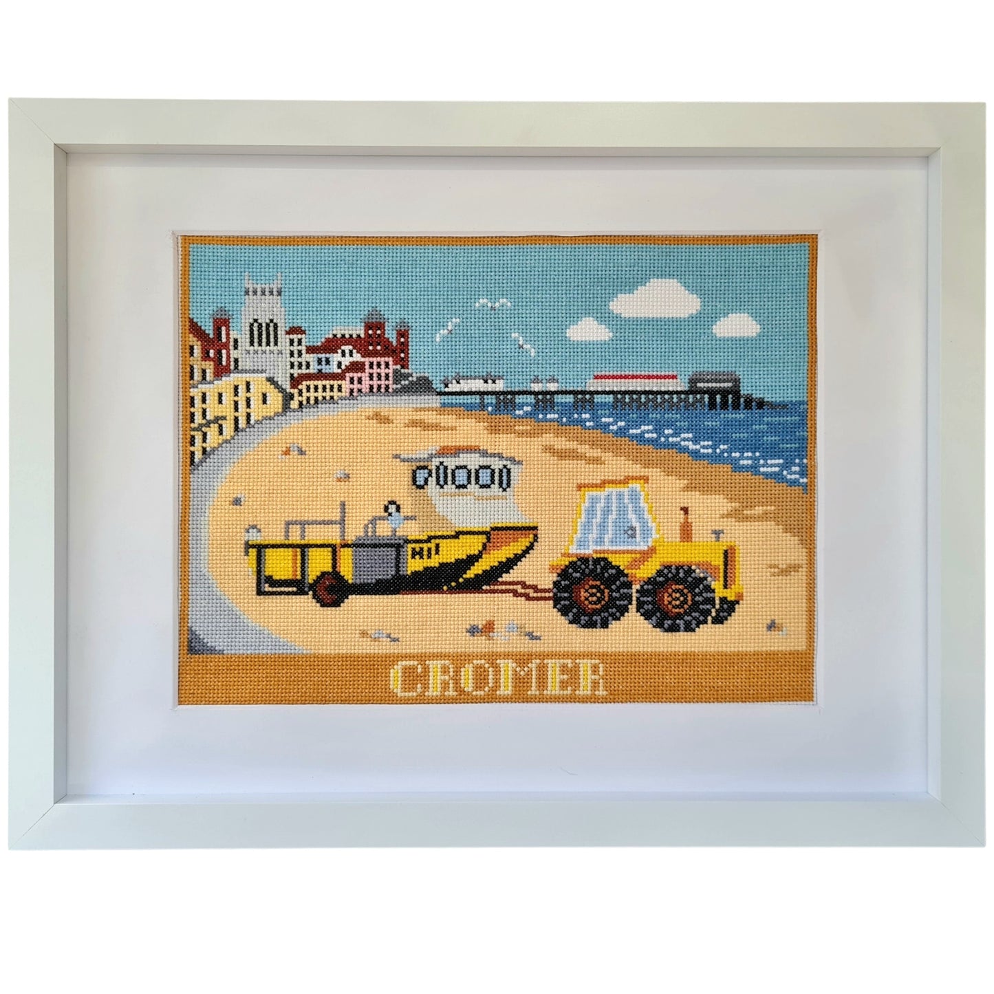 Cromer Beach Counted Cross Stitch Kit