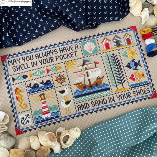 Life on the Ocean Wave Cross Stitch Kit